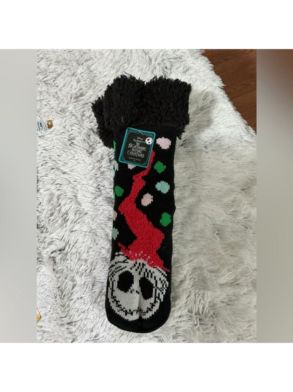 Disneys Tim Burtons Nightmare Before Christmas Slipoer Socks 4-10